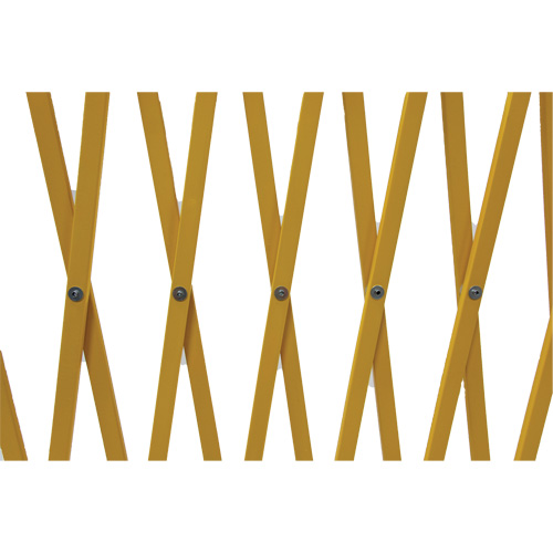 Barri&egrave;re extensible, 84" h x 20' lo, Jaune Nassau Supply