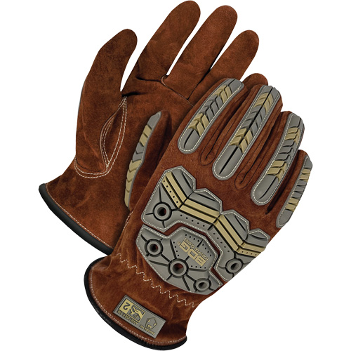 Gants de conducteur classiques r&eacute;versibles &agrave; grain, T-Grand, Paume en Cuir fleur de porc Nassau Supply