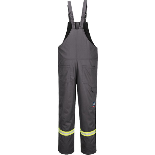 Pantalon &agrave; bavette isol&eacute; 88/12 Bizflame, Coton/Nylon, Petit, Gris Nassau Supply