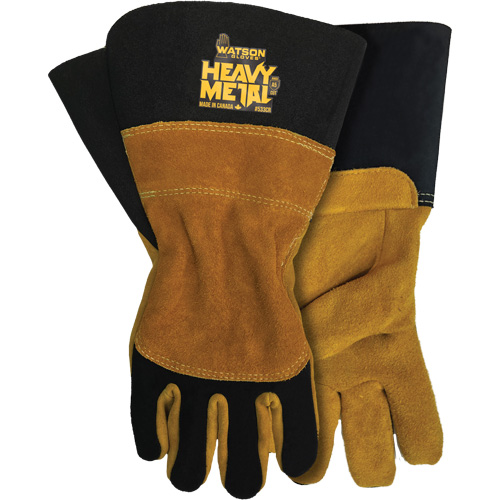 Black Velvet Mig/Stick Welding Gloves, Grain Elkhide, Size Small Nassau Supply