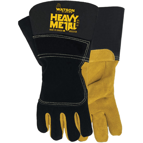 Black Velvet Winter Heavy Metal Welding Gloves, Size Small, Split Elkhide Shell, ASTM ANSI Level A5 Nassau Supply