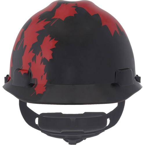 Casque sp&eacute;cialis&eacute; V-Gard, Suspension Rochet, Noir/Rouge Nassau Supply