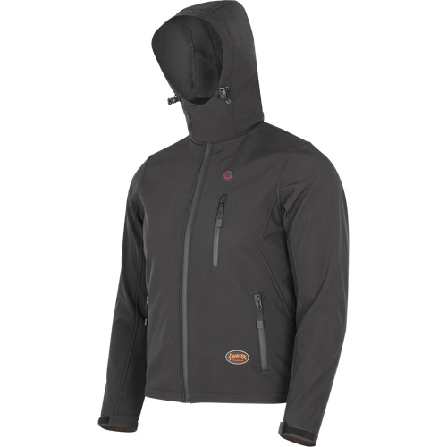 Veste chauffante Softshell, Hommes, Petit, Noir Nassau Supply