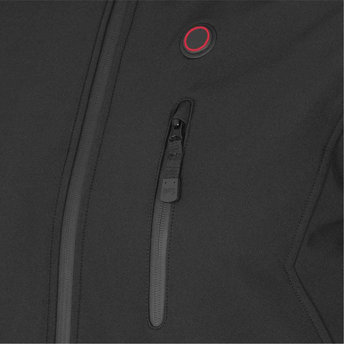 Veste chauffante Softshell, Hommes, Petit, Noir Nassau Supply