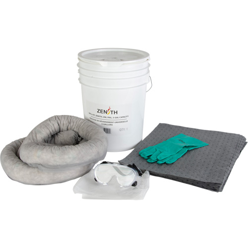 Trousse de d&eacute;versement de premi&egrave;re qualit&eacute; pour camion, Universel, Seau, Absorbance de 5 gal. US Nassau Supply