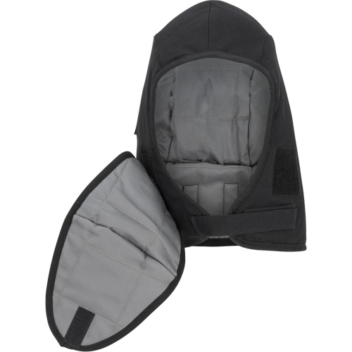 Doublure matelass&eacute;e ignifug&eacute;e Pioneer 766A pour casque de s&eacute;curit&eacute; avec embout buccal amovible, Noir/Gris, Coton/FR-Tech/Modacrylique/Nylon Nassau Supply