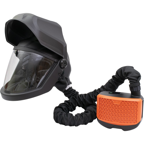 PEAKAIR DEFENDER Visor with Flip-Front & X90VX Blower Kit, Facepiece Respirator/Welding Helmet, Lithium-Ion Battery Nassau Supply