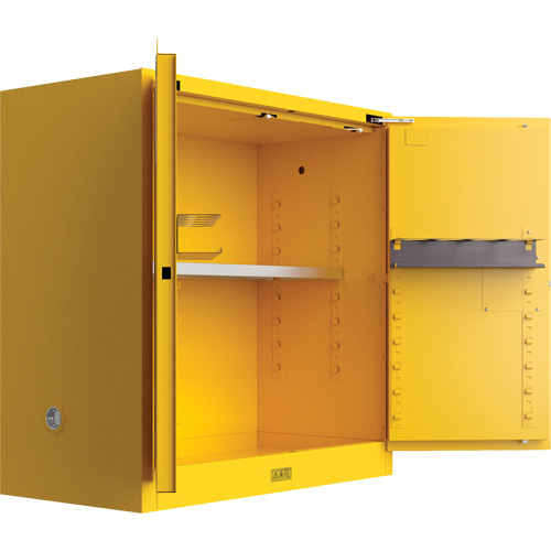 Armoire de s&eacute;curit&eacute; pour produits inflammables Utili-Guard+, 30 gal., 1 Porte(s), 43" La x 44" h x 22" p Nassau Supply