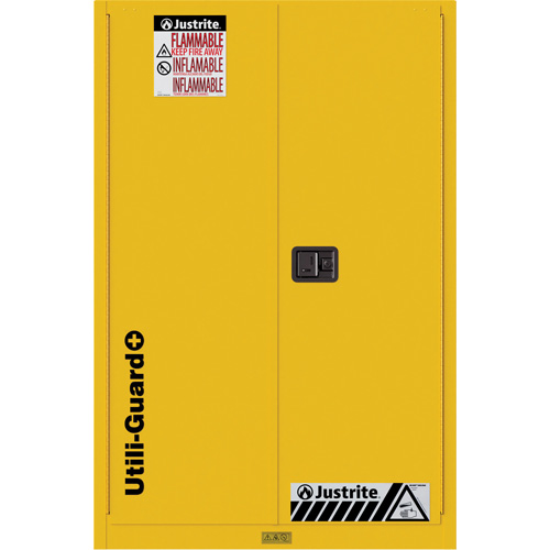 Armoire de s&eacute;curit&eacute; pour produits inflammables Utili-Guard+, 45 gal., 2 Porte(s), 43" La x 65" h x 22" p Nassau Supply