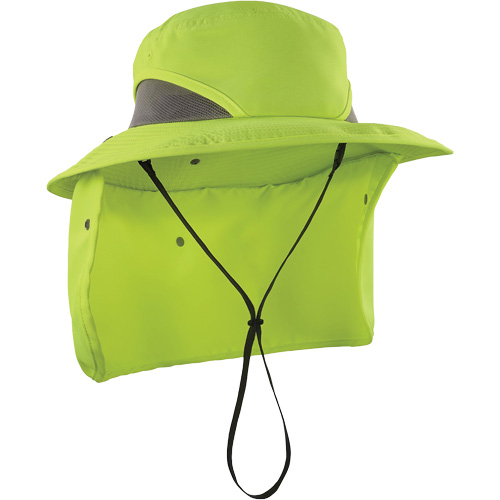 Chapeau de garde forestier 8934 Chill-Its avec prot&egrave;ge-nuque, grand/tr&egrave;s-grand, Lime haute visibilit&eacute; Nassau Supply
