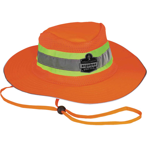 Chapeau de soleil de garde forestier GloWear 8935, grand/tr&egrave;s-grand, Orange haute visibilit&eacute;, Polyester Nassau Supply