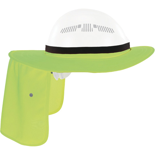 Chill-Its 6661 Universal Hard Hat Brim with Neck Shade, Hi-Vis Lime Nassau Supply