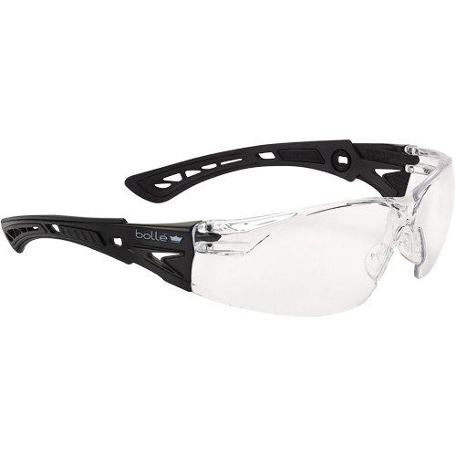 Rush+ Small BSSI Safety Glasses, Clear Lens, Anti-Fog/Anti-Scratch, ANSI Z87+ Nassau Supply