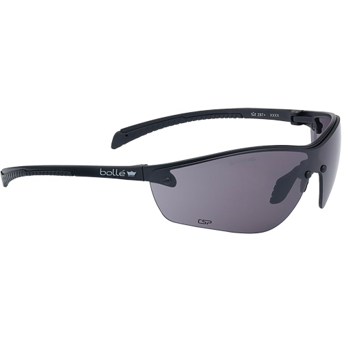 Silium+ BSSI Safety Glasses, Grey/Smoke Lens, Anti-Fog/Anti-Scratch, ANSI Z87+ Nassau Supply