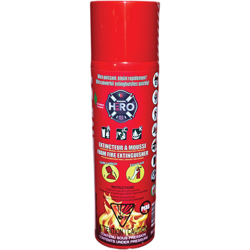 Hero 911 PFAS-Free Fire Extinguisher, ACK, 500 ml Capacity Nassau Supply