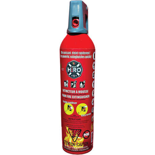 Extincteur Hero 911 sans PFAS, ACK, Capacit&eacute; 750 ml Nassau Supply