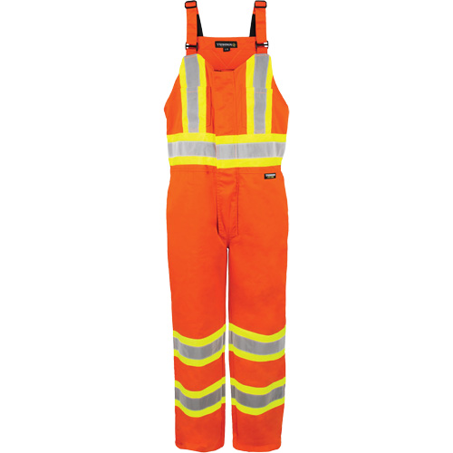 High-Visibility Unlined Overalls, 4X-Large, High Visibility Orange Nassau Supply