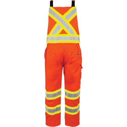 High-Visibility Unlined Overalls, 4X-Large, High Visibility Orange Nassau Supply