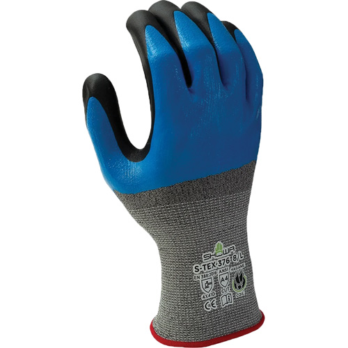 Gants r&eacute;sistant &agrave; la coupe 376, 6/Petit, R&ecirc;vetement Nitrile/Mousse de nitrile, Calibre 13, Enveloppe en Polyester/Acier inoxydable Nassau Supply