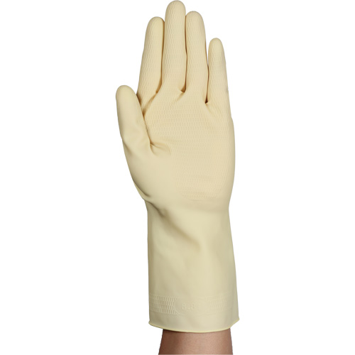 AlphaTec&reg; 87-137 Lightweight Natural Gloves, Size 8, 11.8" L, Rubber Latex, 16-mil Nassau Supply