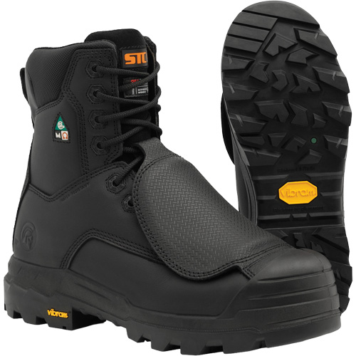 Vulcan Work Boots with External Metguard, Leather, Size 8, Impermeable Nassau Supply