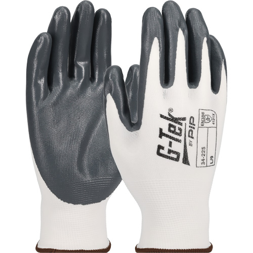 Gants en tricot sans couture G-Tek &eacute;conomiques, T-Grand, R&ecirc;vetement Nitrile, Calibre 13, Enveloppe en Nylon Nassau Supply