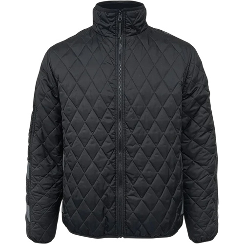 405BK Thermolite Freezer Jacket, Men's, Large, Black Nassau Supply