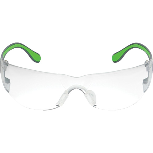 Lunettes de s&eacute;curit&eacute; gris/vert Adapt Lite, Lentille Transparent, Antibu&eacute;e/Anti-&eacute;gratignures, ANSI Z87+/R&eacute;pond ou surpasse la norme CSA Z94.3 Nassau Supply