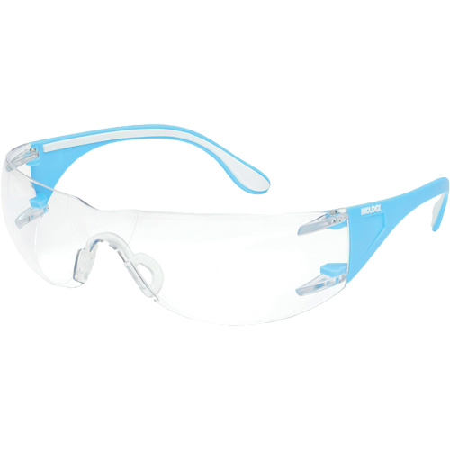 Lunettes de s&eacute;curit&eacute; bleu/blanc Adapt Lite, Lentille Transparent, Antibu&eacute;e/Anti-&eacute;gratignures, ANSI Z87+/R&eacute;pond ou surpasse la norme CSA Z94.3 Nassau Supply