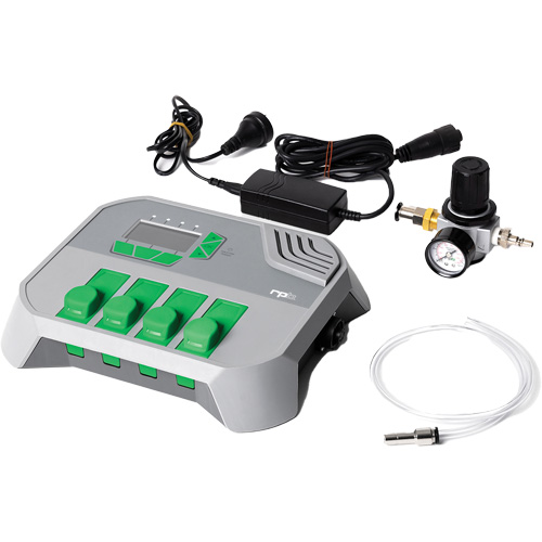 Moniteur de gaz GX4 avec cartouche CO de 5 ppm et ensemble d'adaptateur d'alimentation Nassau Supply