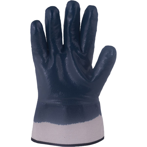 Gants bleu marine avec manchettes renforc&eacute;es &agrave; entoilage coll&eacute; Horizon, T-Grand, R&ecirc;vetement Nitrile, Enveloppe en Jersey/Coton Nassau Supply