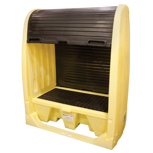 Couvercle dur pour baril et Spillpallet a/drain, 60" lo x 37" la x 72" h, Capacit&eacute; de charge 2000 lb Nassau Supply