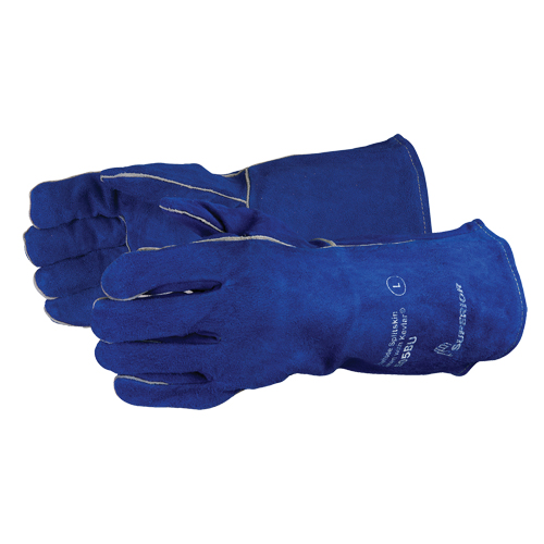 Gants de soudage, Cuir de vache refendu, Taille Taille unique Nassau Supply