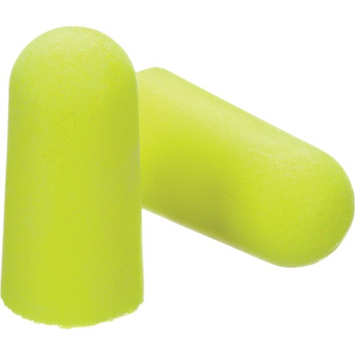 Bouchons d'oreilles n&eacute;on jaune E-A-Rsoft, Vrac - Sac en poly Nassau Supply