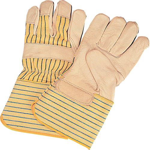 Gants d'ajusteur &agrave; paume s&egrave;che d'usage standard, Grand, Paume en Cuir fleur de vache, Doublure en Coton Nassau Supply