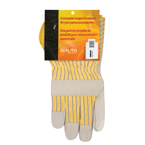 Gants d'ajusteur &agrave; paume s&egrave;che d'usage standard, Grand, Paume en Cuir fleur de vache, Doublure en Coton Nassau Supply