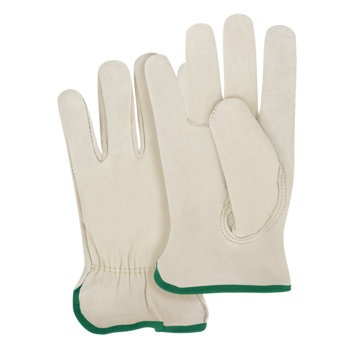 Gants pour conducteurs &agrave; ajustement serr&eacute;, Grand, Paume en Cuir fleur de vache Nassau Supply
