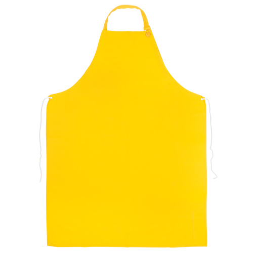 PVC Apron, PVC, Yellow, 35" W x 45" L Nassau Supply