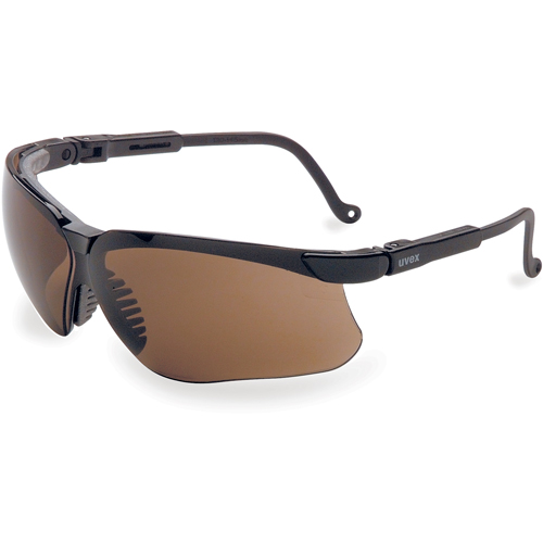 Lunettes de s&eacute;curit&eacute; Uvex Genesis, Lentille Brun, Anti-&eacute;gratignures, R&eacute;pond ou surpasse la norme CSA Z94.3 Nassau Supply