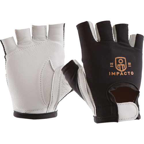 Anti-Impact Right-Hand Glove, Small, Goatskin/Split Leather Palm, Hook & Loop Cuff Nassau Supply