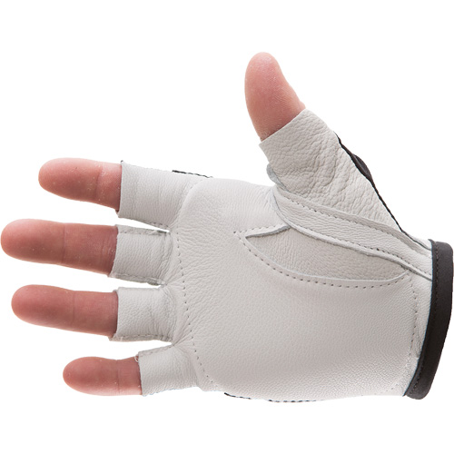 Anti-Impact Right-Hand Glove, Small, Goatskin/Split Leather Palm, Hook & Loop Cuff Nassau Supply