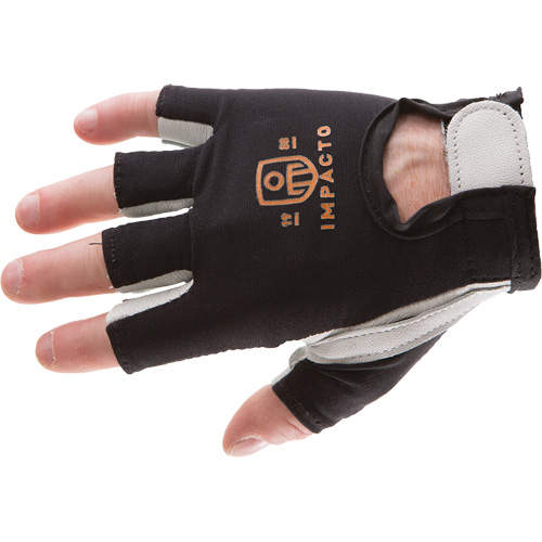 Anti-Impact Right-Hand Glove, Small, Goatskin/Split Leather Palm, Hook & Loop Cuff Nassau Supply