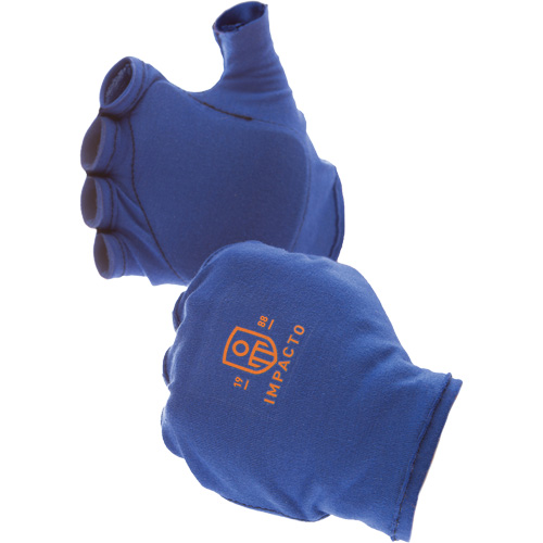 Anti-Impact Fingerless Right-Hand Glove Liner, 6/X-Small, Synthetic Palm, Slip-On Cuff Nassau Supply