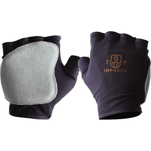 Anti-Impact Fingerless Right-Hand Glove, X-Small, Split Leather Palm, Slip-On Cuff Nassau Supply