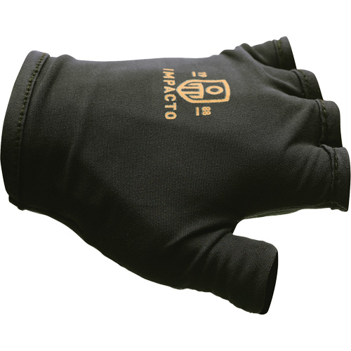 Anti-Impact Fingerless Right-Hand Glove, X-Small, Split Leather Palm, Slip-On Cuff Nassau Supply