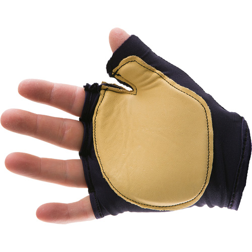 Anti-Impact Tool Grip Fingerless Left-Hand Glove, Size X-Small, Grain Leather Palm Nassau Supply