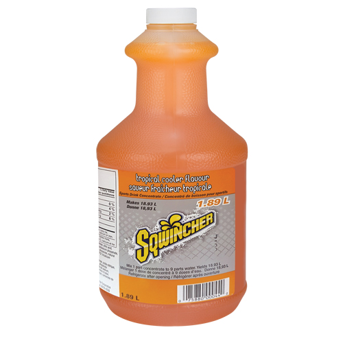 Sqwincher Boisson de r&eacute;hydratation, Concentr&eacute;, Fraîcheur tropicale Nassau Supply