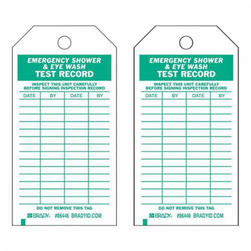 &eacute;tiquettes pour r&eacute;sultats de test, Polyester, 4" la x 7" h, Anglais Nassau Supply
