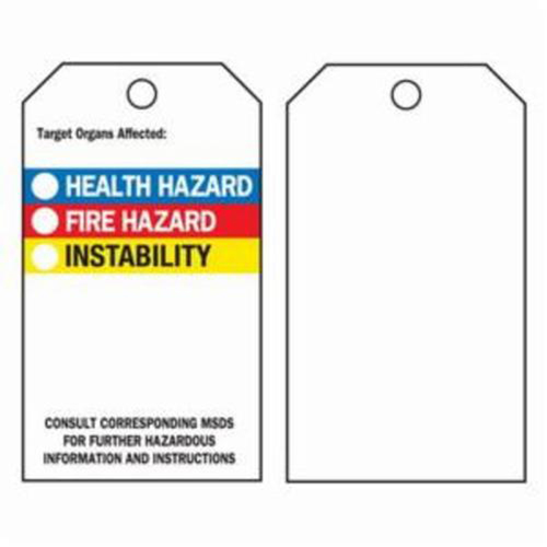 &eacute;tiquettes du droit &agrave; l'information, Polyester, 3" la x 5-3/4" h, Anglais Nassau Supply