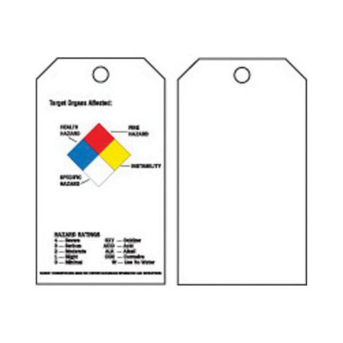 &eacute;tiquettes du droit &agrave; l'information, Polyester, 3" la x 5-3/4" h, Anglais Nassau Supply